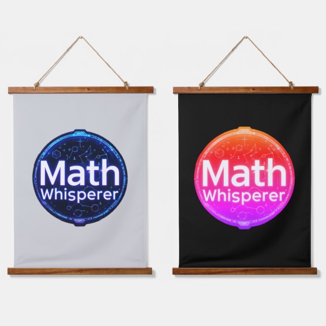 Tapiz Con Marco De Madera Math Teacher Math Whisperer (Doble)