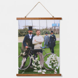 Tapiz Con Marco De Madera Maurice Garin Ganador Paris-Roubaix 1898 Color Red