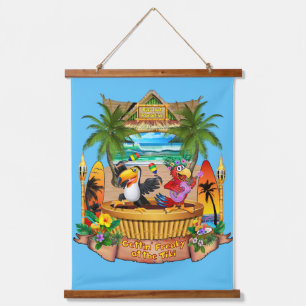Tapiz Con Marco De Madera Me estoy volviendo loco en el Tiki