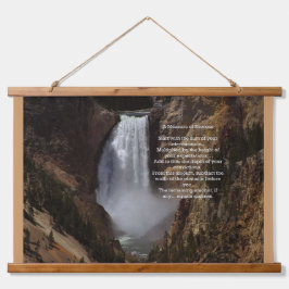 Tapiz Con Marco De Madera Medida de éxito Inspiradora