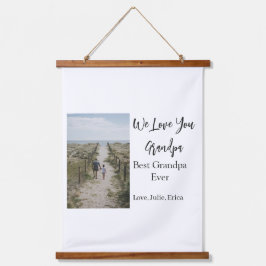 Tapiz Con Marco De Madera mejor abuelo siempre abuelos foto regalos clásicos