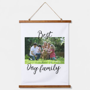 Tapiz Con Marco De Madera Mejor familia de perros mamá papá mascota amigo an