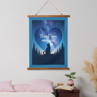 Tapiz Con Marco De Madera Memorial Personalizado para Mascotas