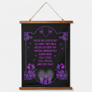 Tapiz Con Marco De Madera Mensaje de soporte de condolencia