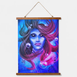 Tapiz Con Marco De Madera Mermaid