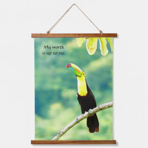 Tapiz Con Marco De Madera Mi Worth Wood Topped Wall Tapestry