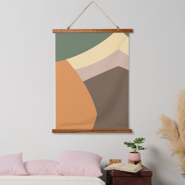 Tapiz Con Marco De Madera Minimalista moderno  (Dormitorio)