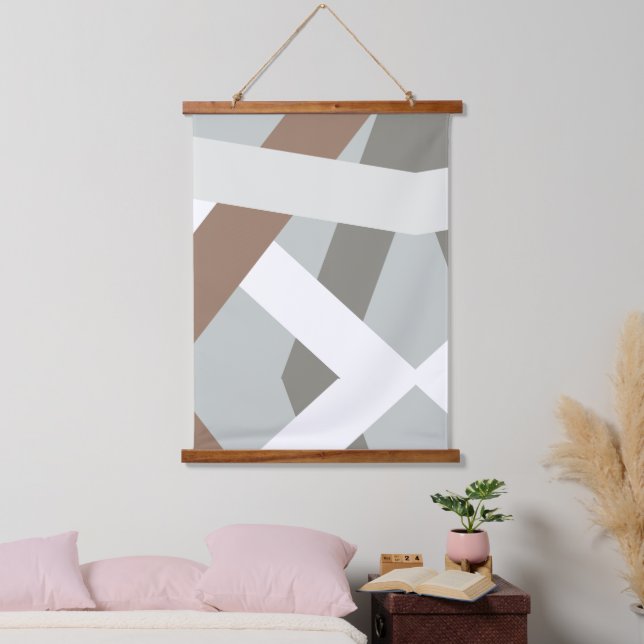 Tapiz Con Marco De Madera Minimalista moderno (Dormitorio)