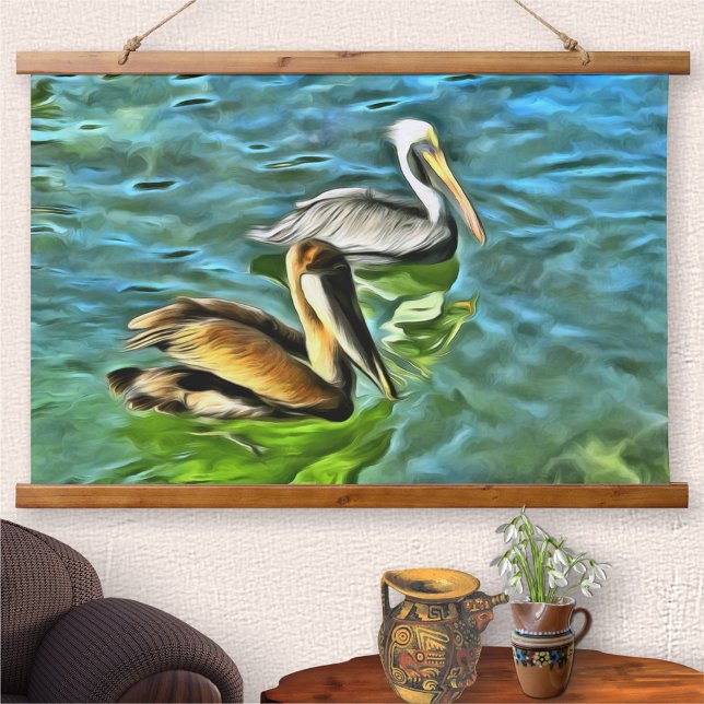 Tapiz Con Marco De Madera Mismaloya Pelicans 0329 (Subido por el creador)