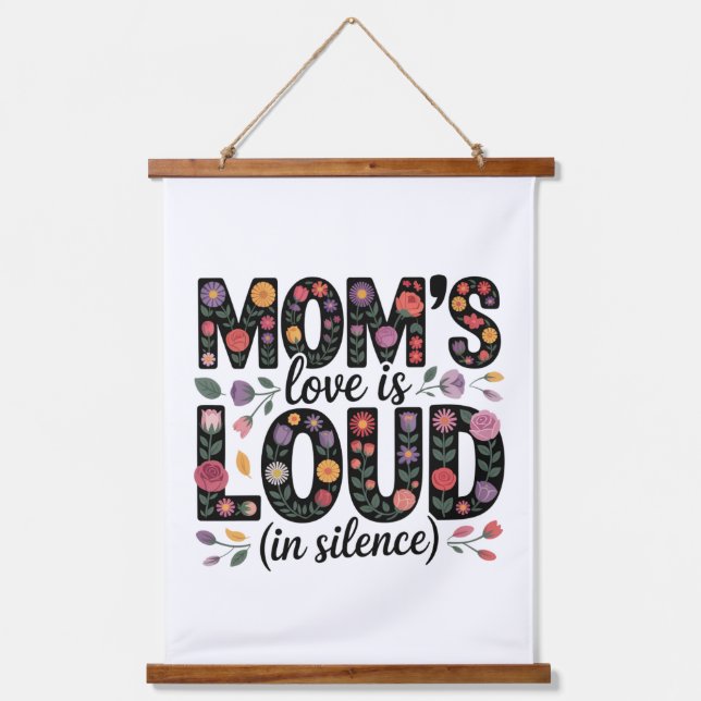 Tapiz Con Marco De Madera Mom’s Love Is Loud (In Silence) (Anverso)