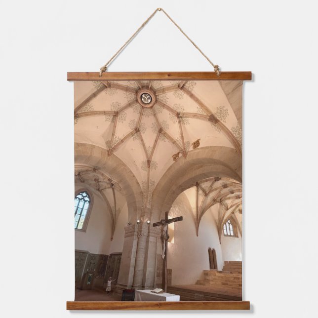 Tapiz Con Marco De Madera Monasterio de Lorch (Anverso)