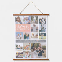 Monograma de nombre de familia | 15 Collages de fo