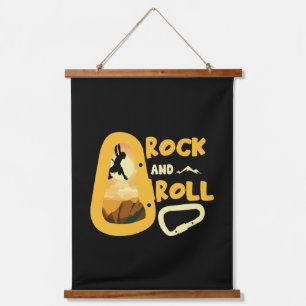 Tapiz Con Marco De Madera Montañas del alpinismo muy altas en la vida