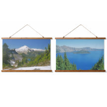 Montañas en cascada escénicas Lago Monte Baker Cra