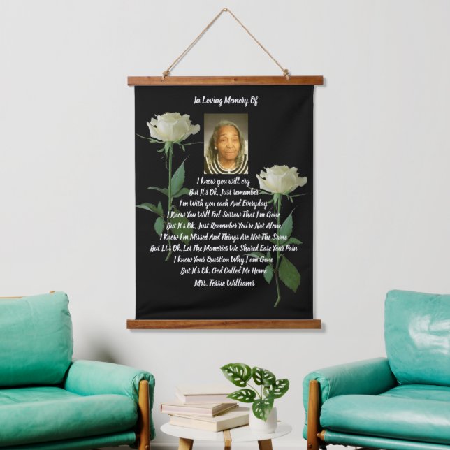 Tapiz Con Marco De Madera Monumento (Sala de estar)