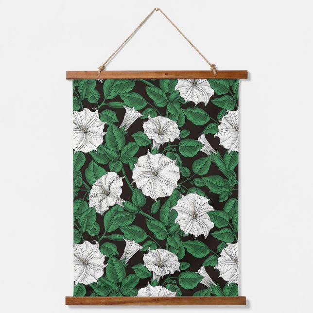 Tapiz Con Marco De Madera Moonflores 2 (Anverso)