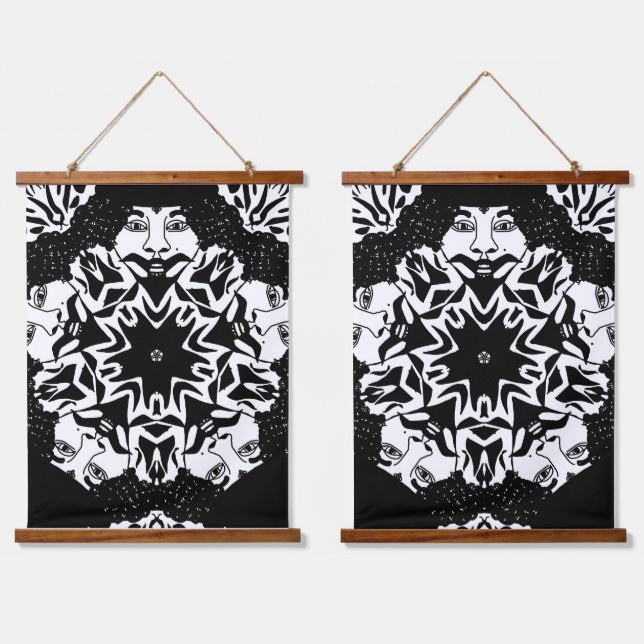 Tapiz Con Marco De Madera Mr Love Wood Topped Wall Tapestry (Doble)