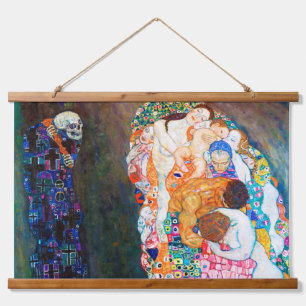 Tapiz Con Marco De Madera Muerte y vida, Gustav Klimt