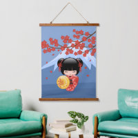 Muñeca Roja Sakura Kokeshi - Geisha Japonesa Adora