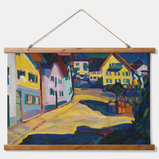 Tapiz Con Marco De Madera Murnau Burggrabenstrasse 1 - Wassily Kandinsky (Anverso )