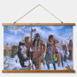 Tapiz Con Marco De Madera Muro de arte del suroeste indio nativo americano