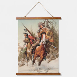 Tapiz Con Marco De Madera Muro de arte del suroeste indio nativo americano