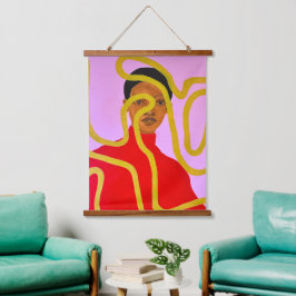 Tapiz Con Marco De Madera Muse #2