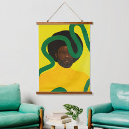 Tapiz Con Marco De Madera Muse #4