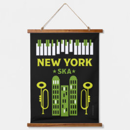 Tapiz Con Marco De Madera Música de jazz de Ska