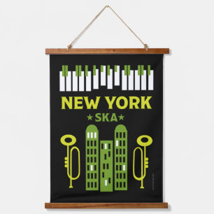 Tapiz Con Marco De Madera Música de jazz de Ska