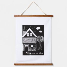 Tapiz Con Marco De Madera Narrativa