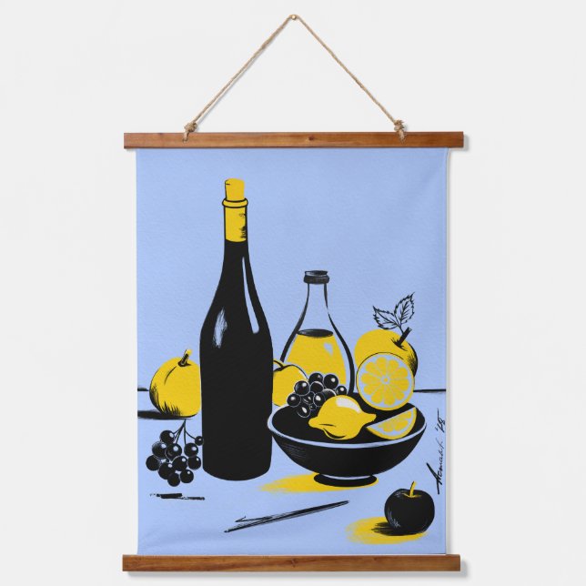 Tapiz Con Marco De Madera naturmort n° 1 (Anverso)