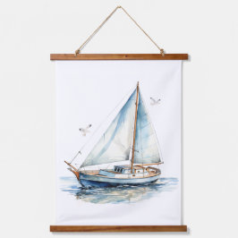 Tapiz Con Marco De Madera Navegar Por El Océano