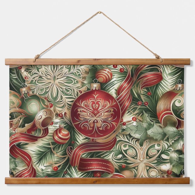 Tapiz Con Marco De Madera Navidades de espuma de azúcar (Anverso )