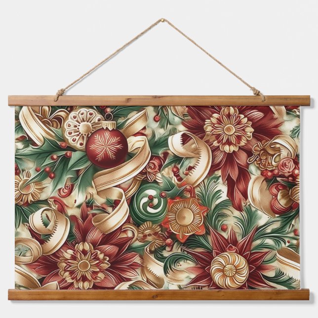 Tapiz Con Marco De Madera Navidades de espuma de azúcar (Anverso )