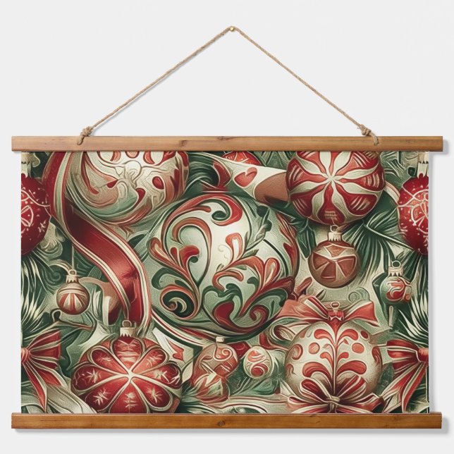 Tapiz Con Marco De Madera Navidades de espuma de azúcar (Anverso )