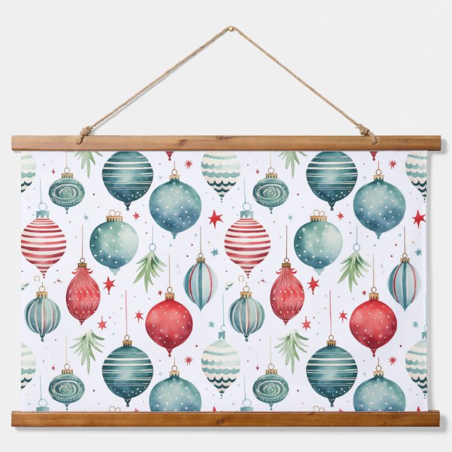 Tapiz Con Marco De Madera Navidades de Twinkle Treetop Treasures (Anverso )