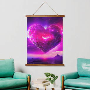 Tapiz Con Marco De Madera Nebula Stars Celestial Romance