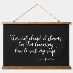 Tapiz Con Marco De Madera No le tengo miedo a las tormentas.