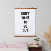 No Quiero Salir Cita Minimalista B&N