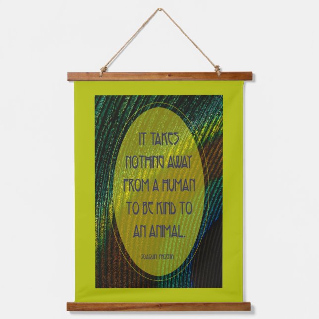 Tapiz Con Marco De Madera No se necesita nada (Anverso)