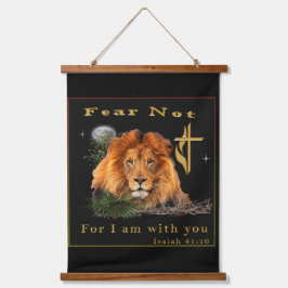 Tapiz Con Marco De Madera No teman a Isaías 41:10