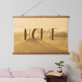 Tapiz Con Marco De Madera Noche de niebla de oro capas de oro de amanecer ci