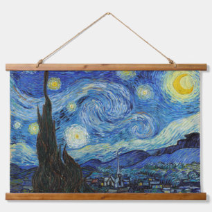 Tapiz Con Marco De Madera Noche estrellada, Vincent van Gogh