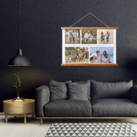 Nombre familiar 5 Collage de fotos Simple Moderno