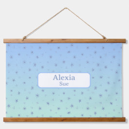 Tapiz Con Marco De Madera Nombre personalizado Niños Decoración de habitació