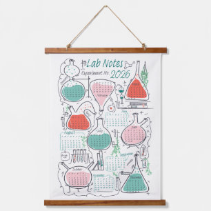 Tapiz Con Marco De Madera Notas de Calendar Lab 2026