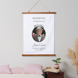 Tapiz Con Marco De Madera Novia Padre En Memoria Amorosa Boda