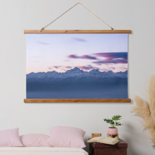 Tapiz Con Marco De Madera Nubes polvorientas sobre la montaña Triglav, Eslov