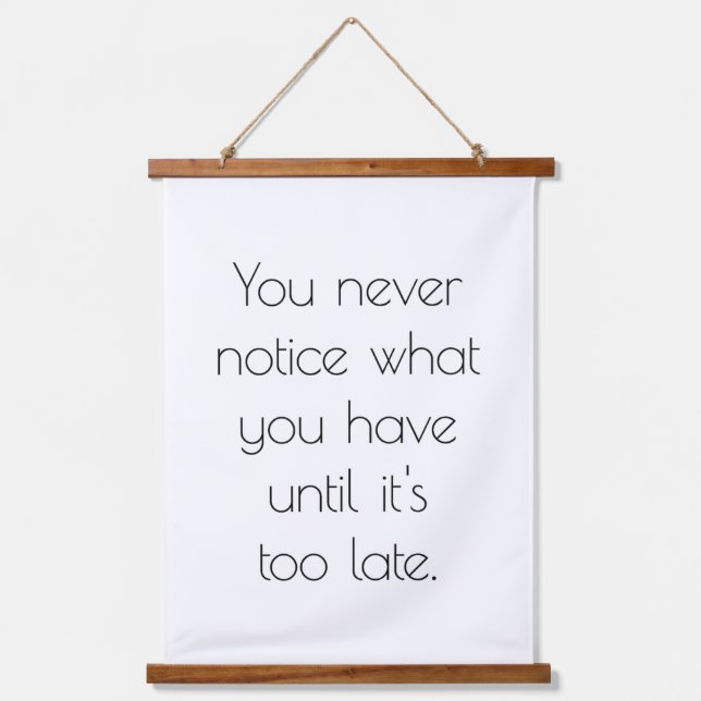 Tapiz Con Marco De Madera Nunca Se Nota Tapiz De Muro De Madera Topada (Anverso)